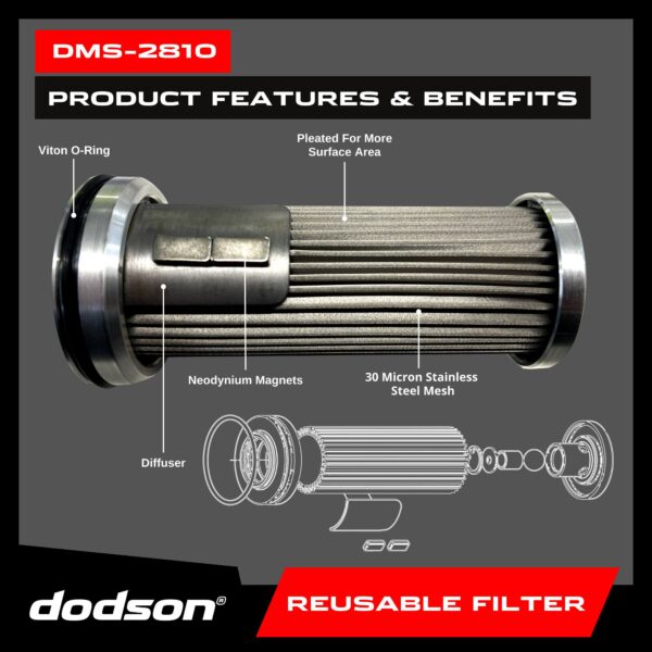 Dodson Motorsport Transmission Filter Reuseable - Nissan GT-R R35